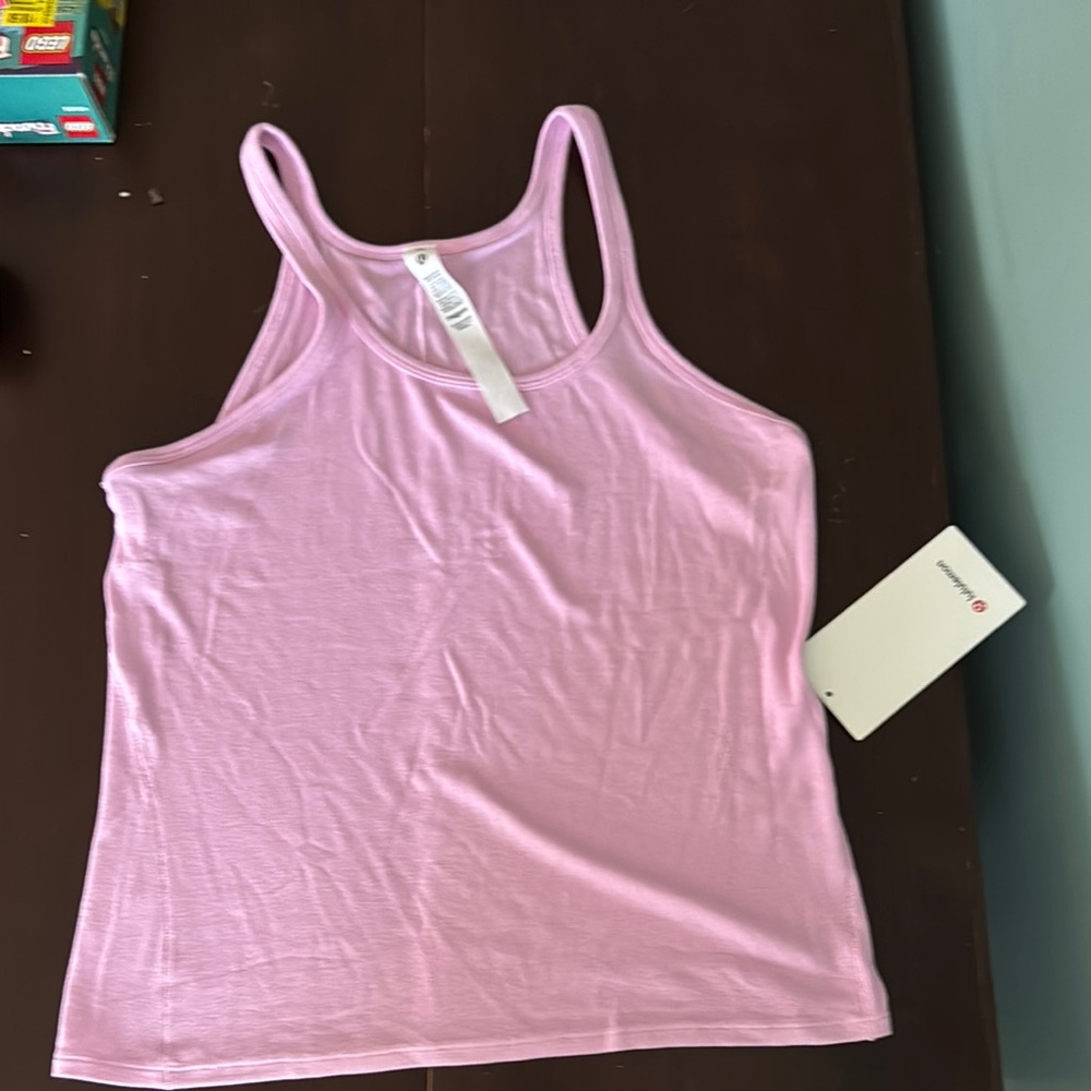 Fitted Crop Pink Tank Top
